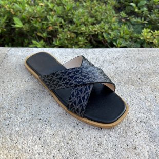 Damen lässige Riemchen-Sandalen mit modischem Dekor EB