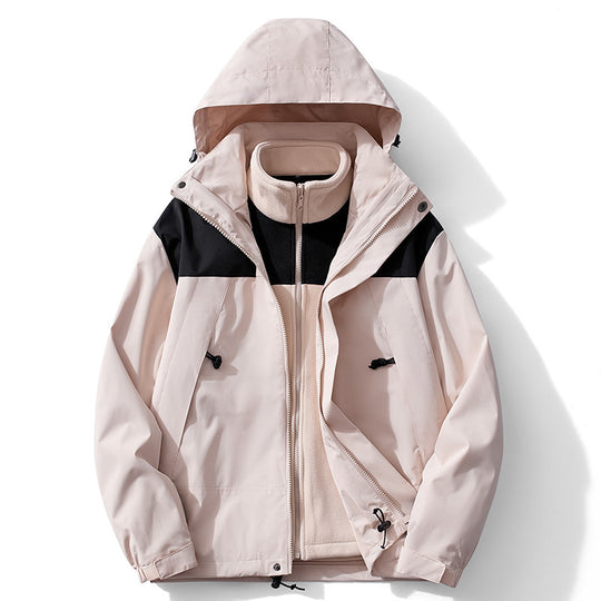 Damen Zweilagiger Outdoorparka mit abnehmbarer Fleece-Innenjacke EB