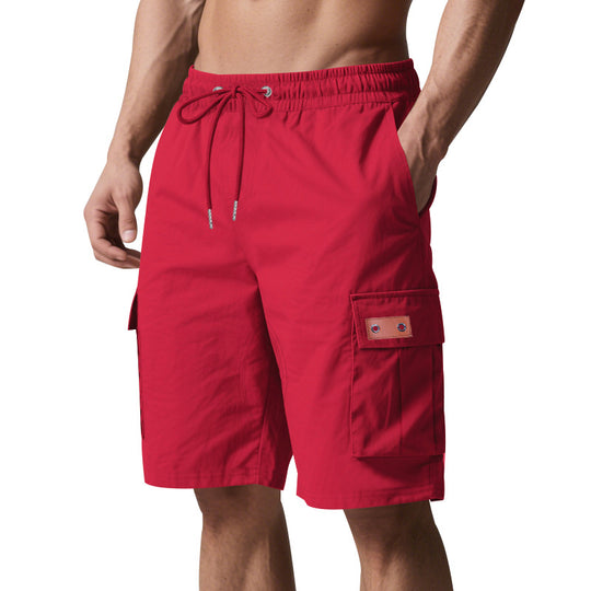 Herren Cargo-Shorts mit elastischem Bund und praktischen Taschen EB