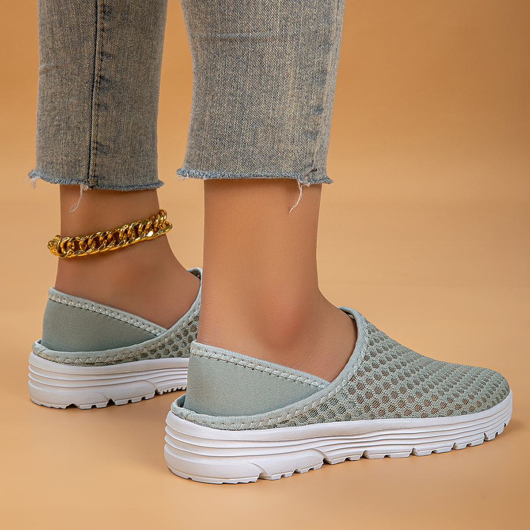 Damen Atmungsaktive Slip-On Freizeitschuhe EB