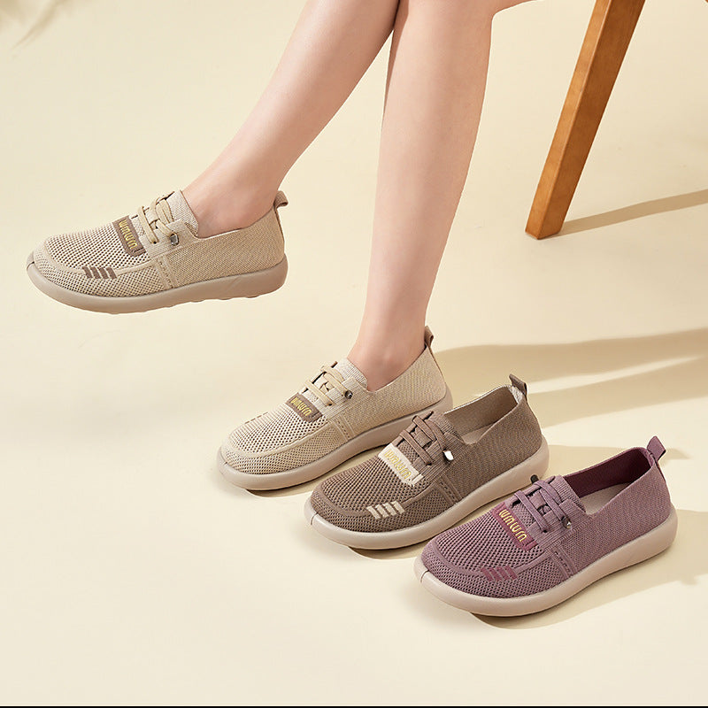 Damen Atmungsaktive Freizeitschuhe mit elastischem Obermaterial EB