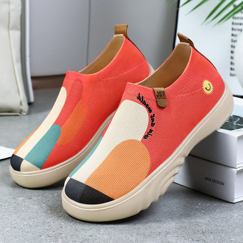 Damen Slip-On Sneakers mit innovativem Design und elastischem Obermaterial EB