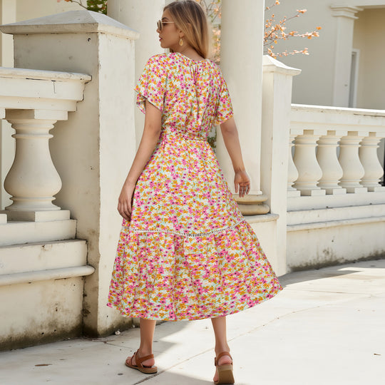 Damen Freizeitkleid mit floralen Mustern EB