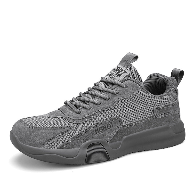 Herren leichte atmungsaktive Casual-Sneaker mit Wildlederoptik, verstärkter Zehenkappe und gedämpfter EVA-Sohle EB