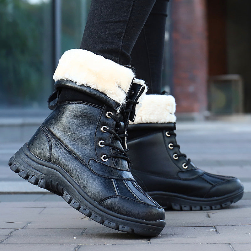 Damen Gefütterte Winterstiefel mit rutschfester Sohle und isolierendem Innenfutter EB