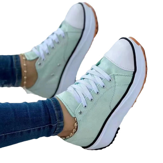 Damen Sportliche Sneaker mit modischem Obermaterial und rutschfester Sohle EB