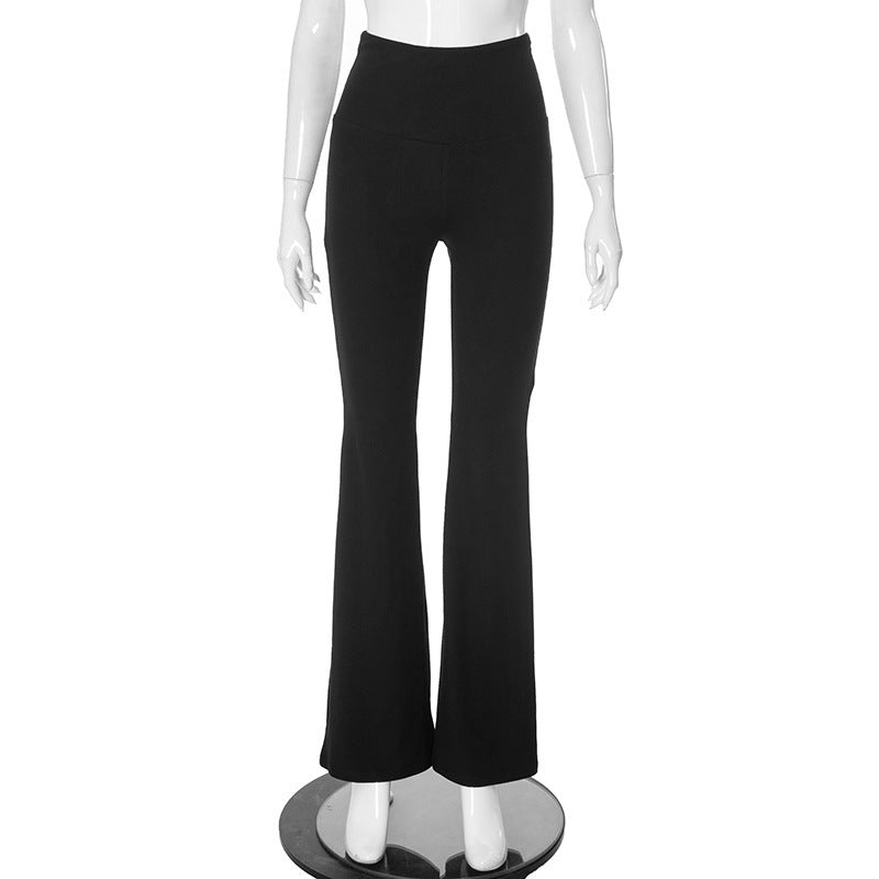 Damen Sportliche Bootcut-Hosen mit hohem Bund und Figur schmeichelndem Schnitt EB