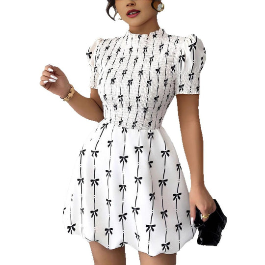 Damen Verspieltes Sommerkleid mit Rüschendetails und hochwertiger Baumwollmischung EB