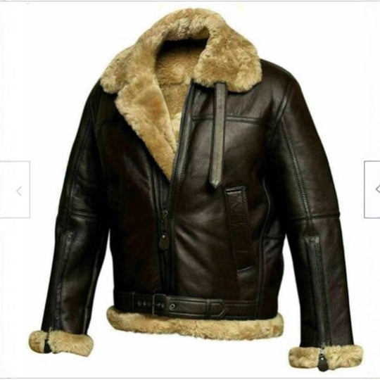 Herren jacke mit Kunstfellkragen EB