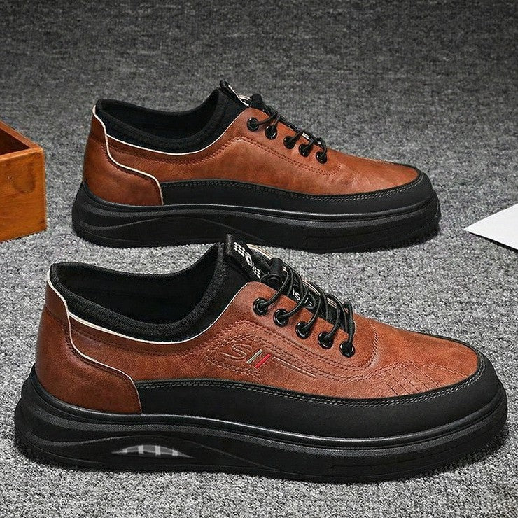 Damen Bequeme und stylische Ledersneaker mit rutschfester Sohle und atmungsaktivem Innenfutter EB