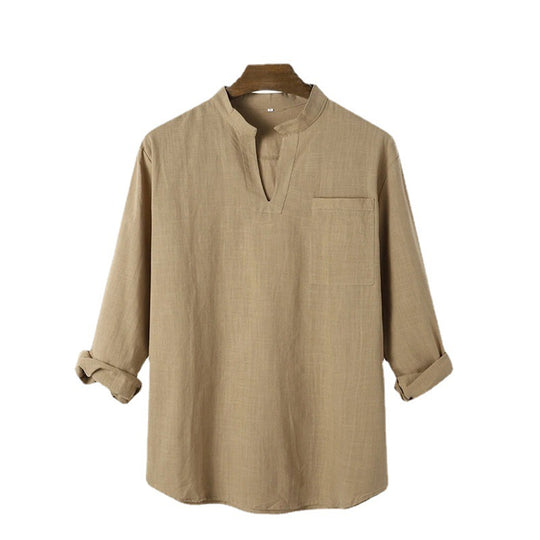 Damen lässige Leinenbluse EB