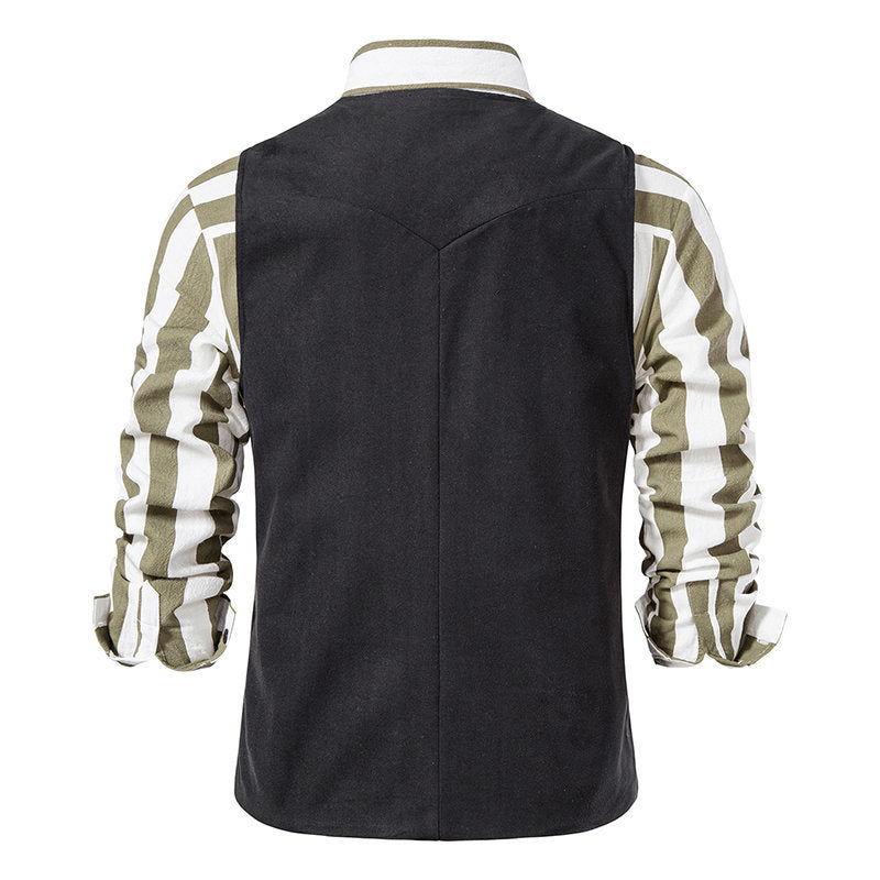 Herren Elegante Weste mit modernen Akzenten und strukturiertem Design EB