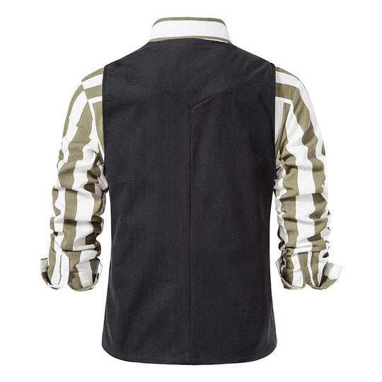 Herren Elegante Weste mit modernen Akzenten und strukturiertem Design EB