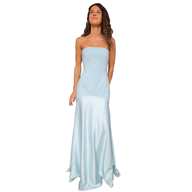 Damen Strappy Maxikleid mit elegantem fließenden Schnitt EB