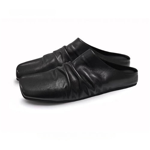 Damen elegante Slipper aus hochwertigem Leder EB