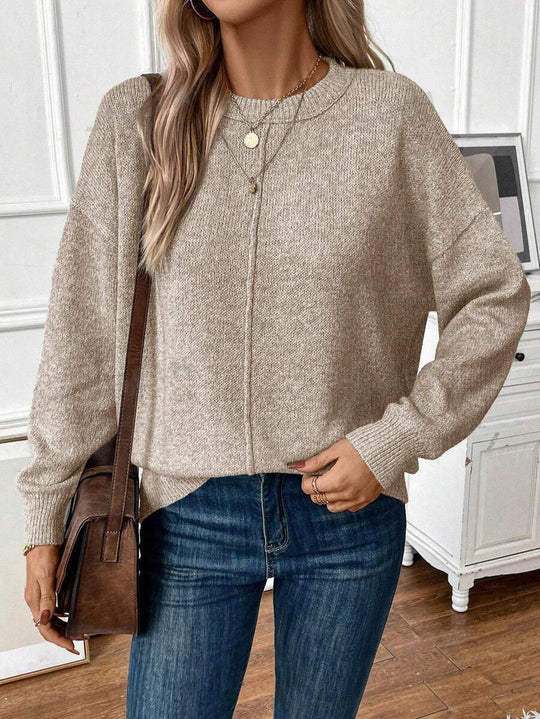 Damen lässiger Strickpullover EB