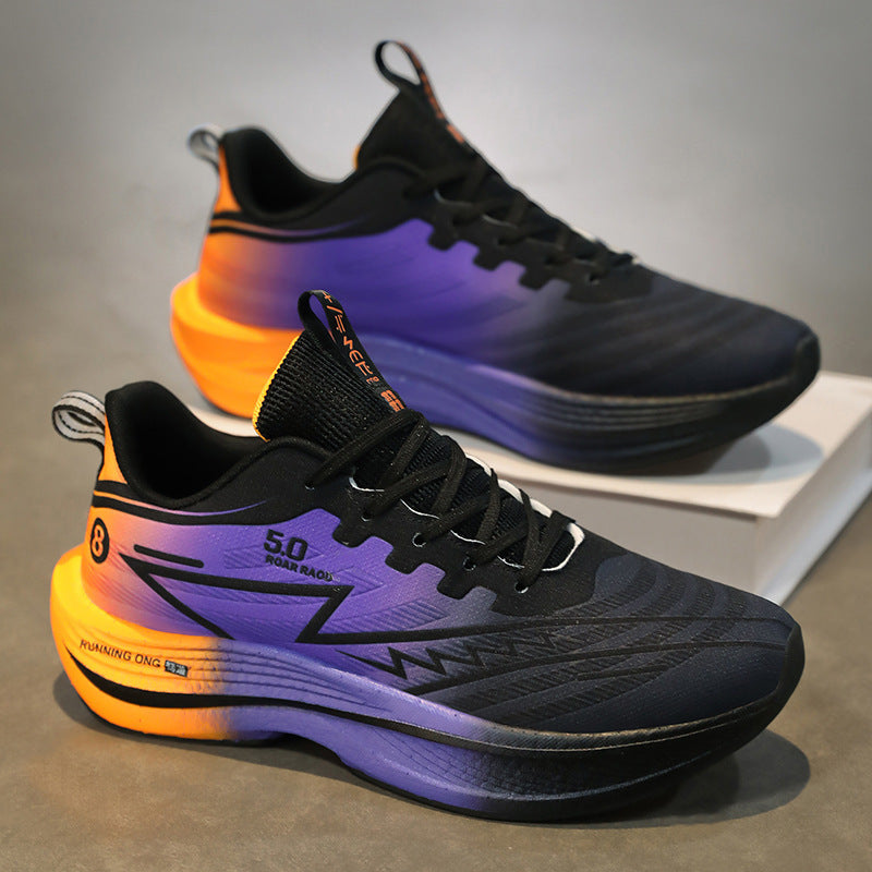 Unisex leichte Wettkampf-Laufschuhe mit reaktiver Dämpfung und sockenähnlichem Schaft EB