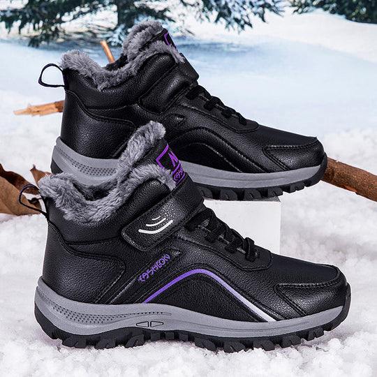 Damen warme Winterboots mit isolierender Fütterung und rutschfester Sohle EB