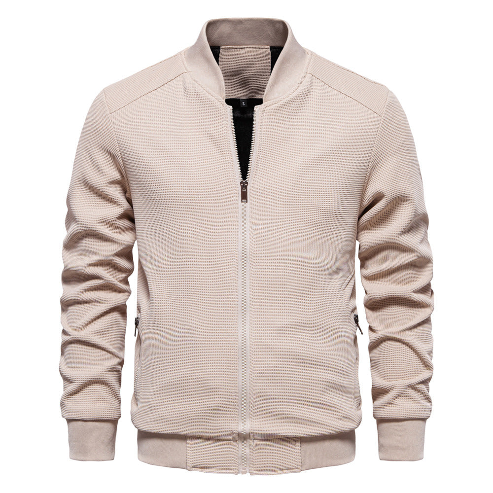Herren modische Sportjacke mit atmungsaktivem Strukturdesign EB