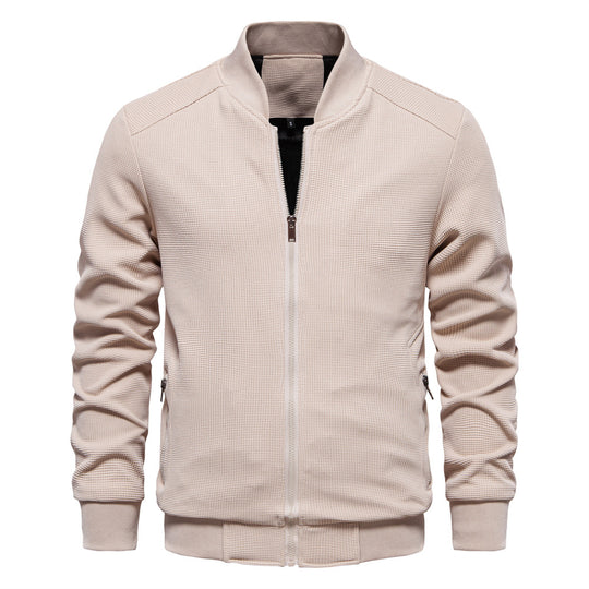 Herren modische Sportjacke mit atmungsaktivem Strukturdesign EB
