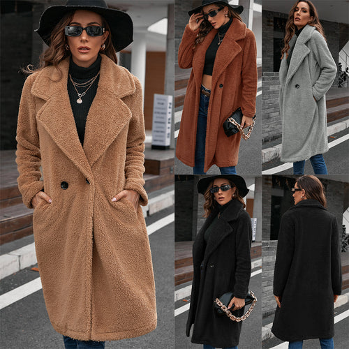 Damen Teddy-Mantel in Oversize-Style EB
