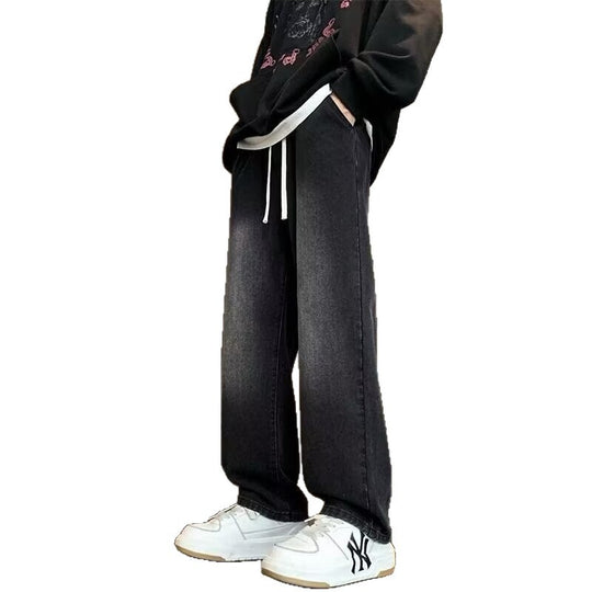 Herren lässige Weite Denim-Hose mit modernem Schnitt EB