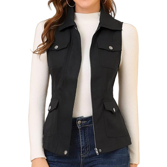 Damen Outdoor-Weste mit praktischen Taschen EB