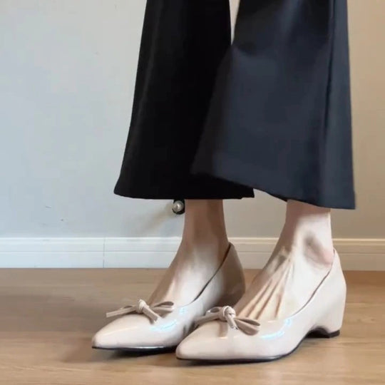 Damen elegante Slingback-Pumps mit feinem Riemchen und komfortablem Blockabsatz EB