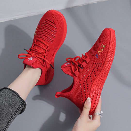 Damen Luftige Freizeitsneaker mit atmungsaktiver Mesh-Oberfläche EB