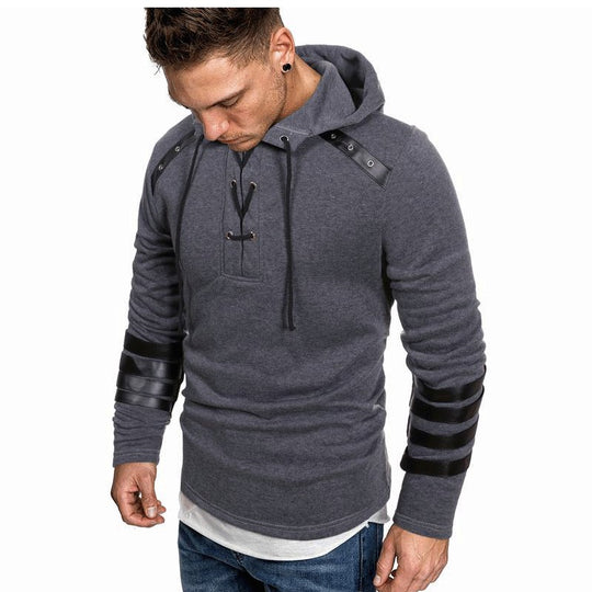 Herren lässiger Hoodie mit akzenten EB