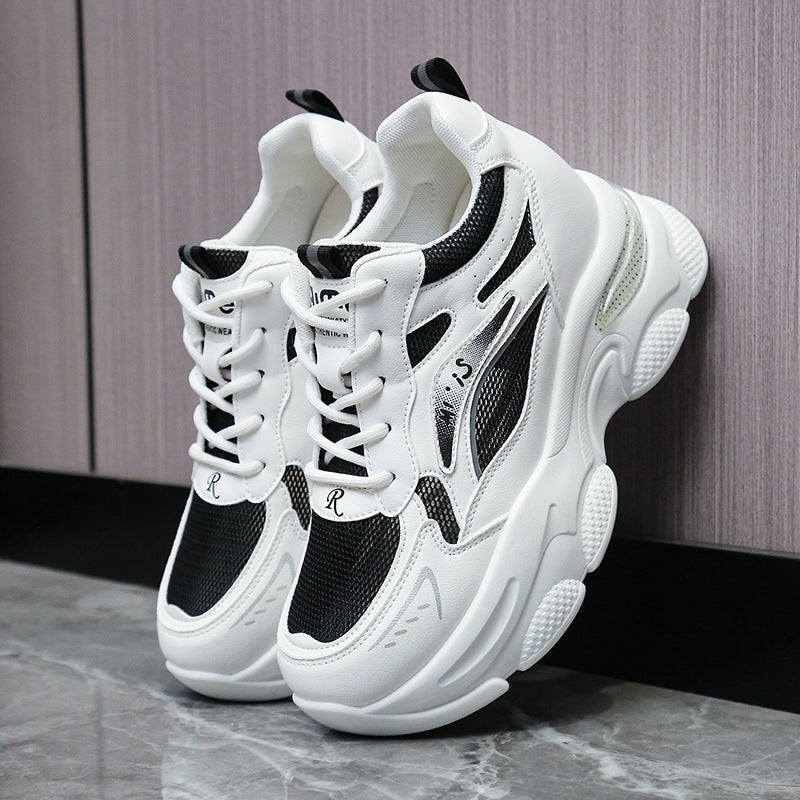 Damen Sportliche Chunky Sneakers mit atmungsaktivem Mesh-Obermaterial EB