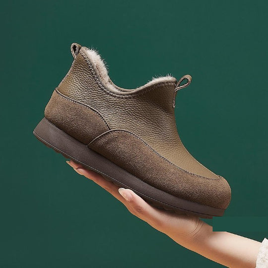 Damen modische High-Top Sneakers mit wärmendem Innenfutter und rutschfester Sohle EB