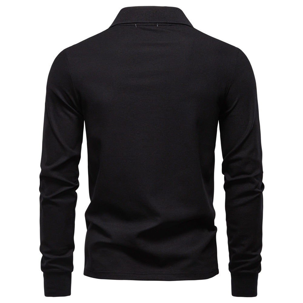 Herren Poloshirt mit klassischer Passform und kontrastierendem Kragen EB