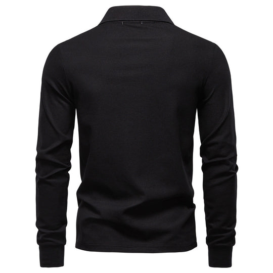 Herren Poloshirt mit klassischer Passform und kontrastierendem Kragen EB