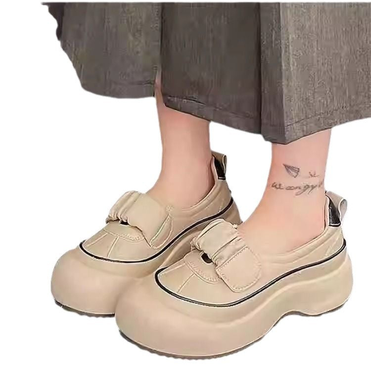 Damen modische Slipper mit extra dicker Sohle und verstellbarem Klettverschluss EB