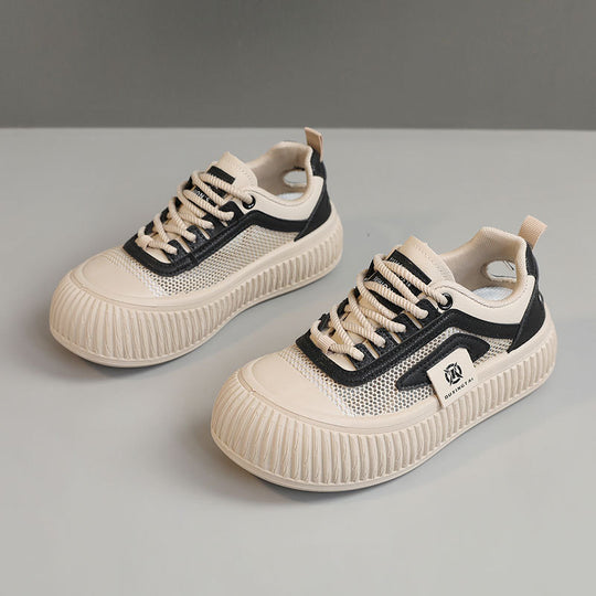 Damen Sportliche Sneaker mit atmungsaktiver Mesh-Oberfläche und verstärkter Sohle EB