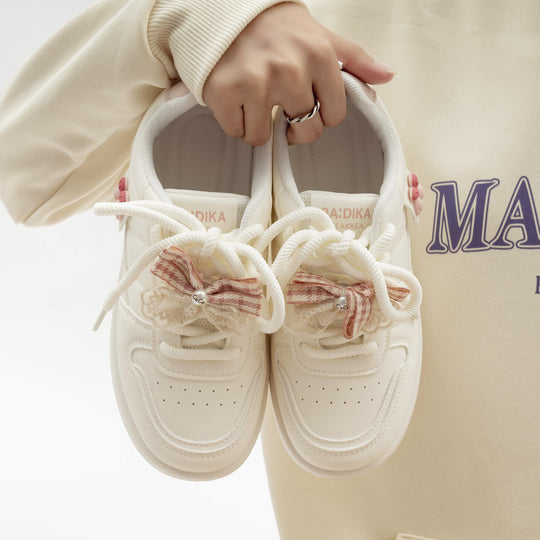 Damen Sneaker mit verspieltem Kirschmotiv und weichem Innenfutter EB