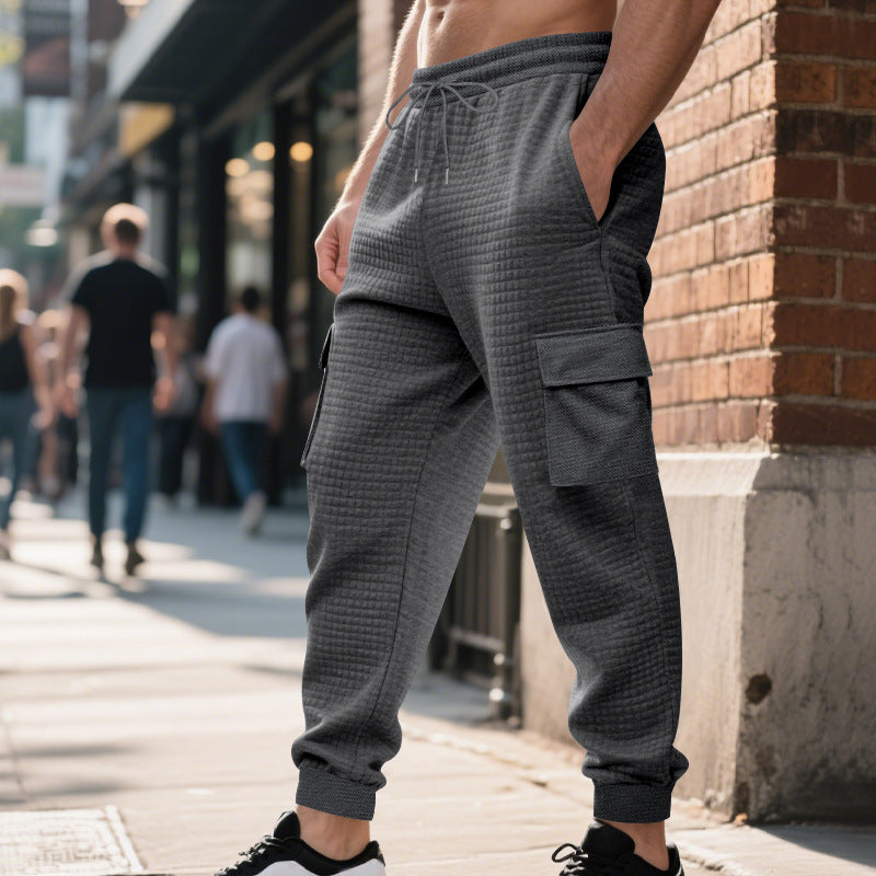Herren Cargo-Jogginghose mit elastischem Bund und zahlreichen Taschen EB