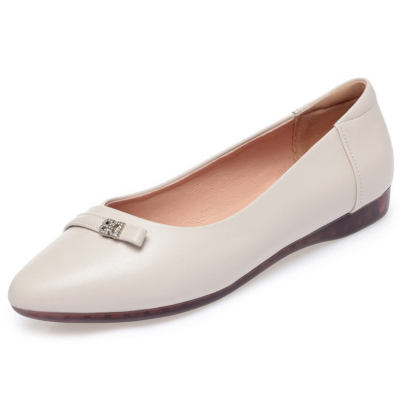 Damen Ballerinas mit eleganter Schleifenverzierung und rutschfester Sohle EB