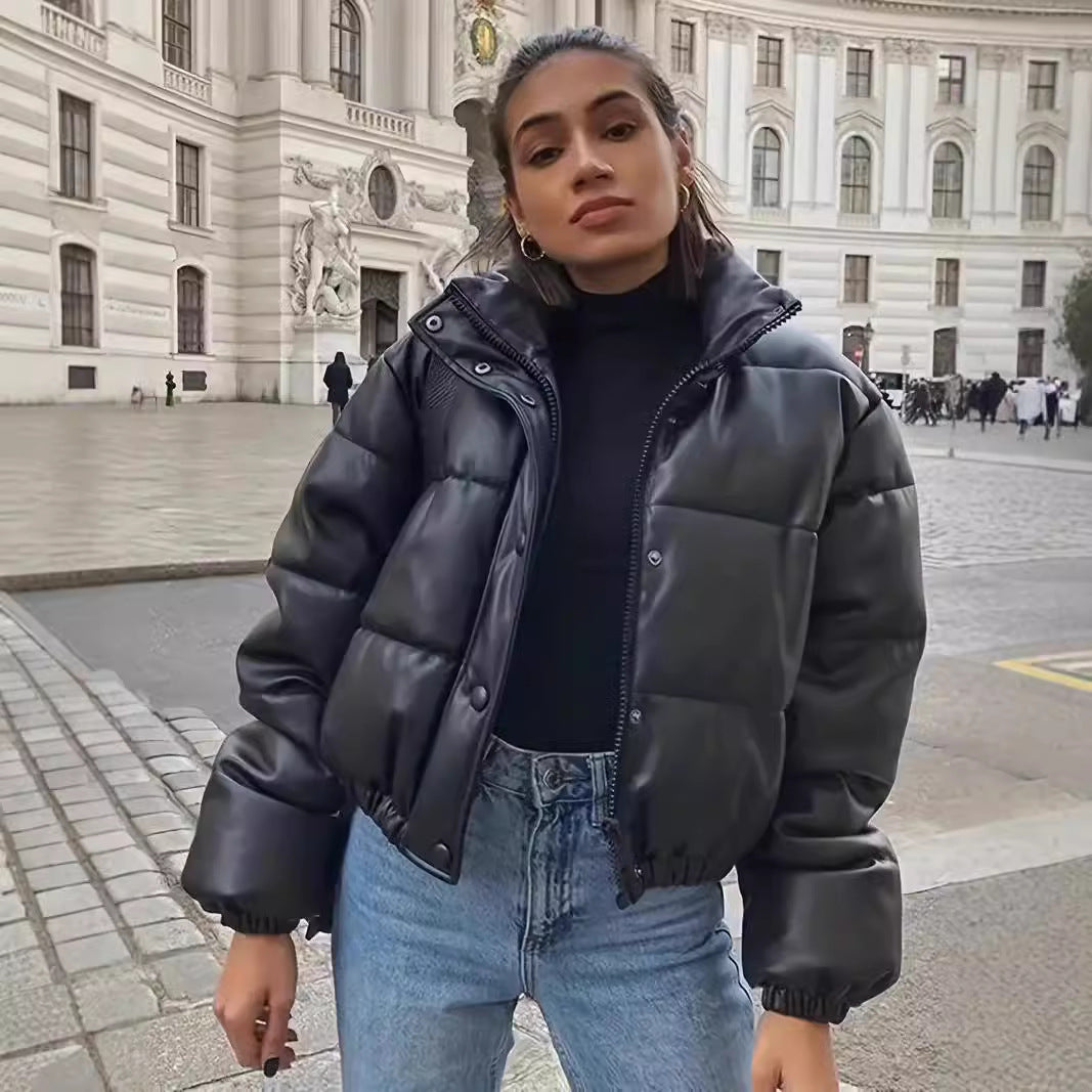Damen kurzärmlige Daunenjacke EB