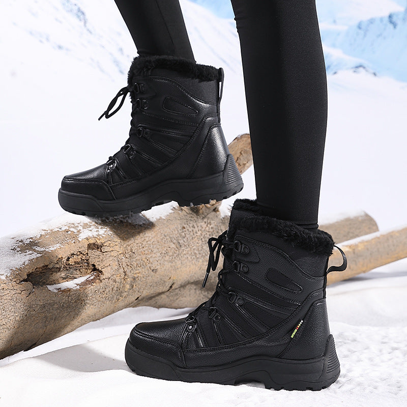 Damen Isolierte Winterstiefel mit rutschfester Sohle und weichem Futter EB