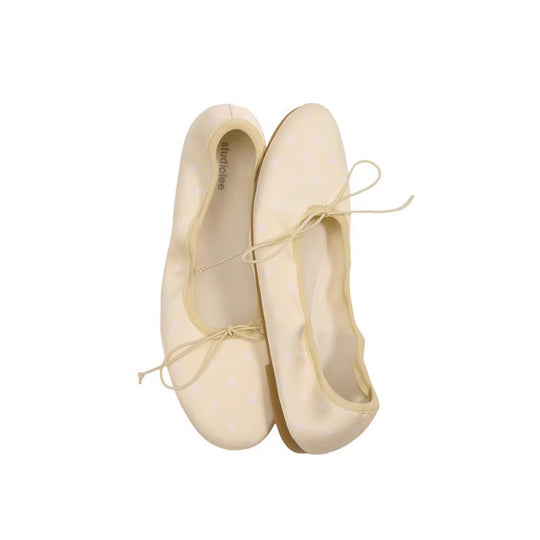 Damen Ballerinas mit femininem Schleifenakzent und weicher Innensohle EB