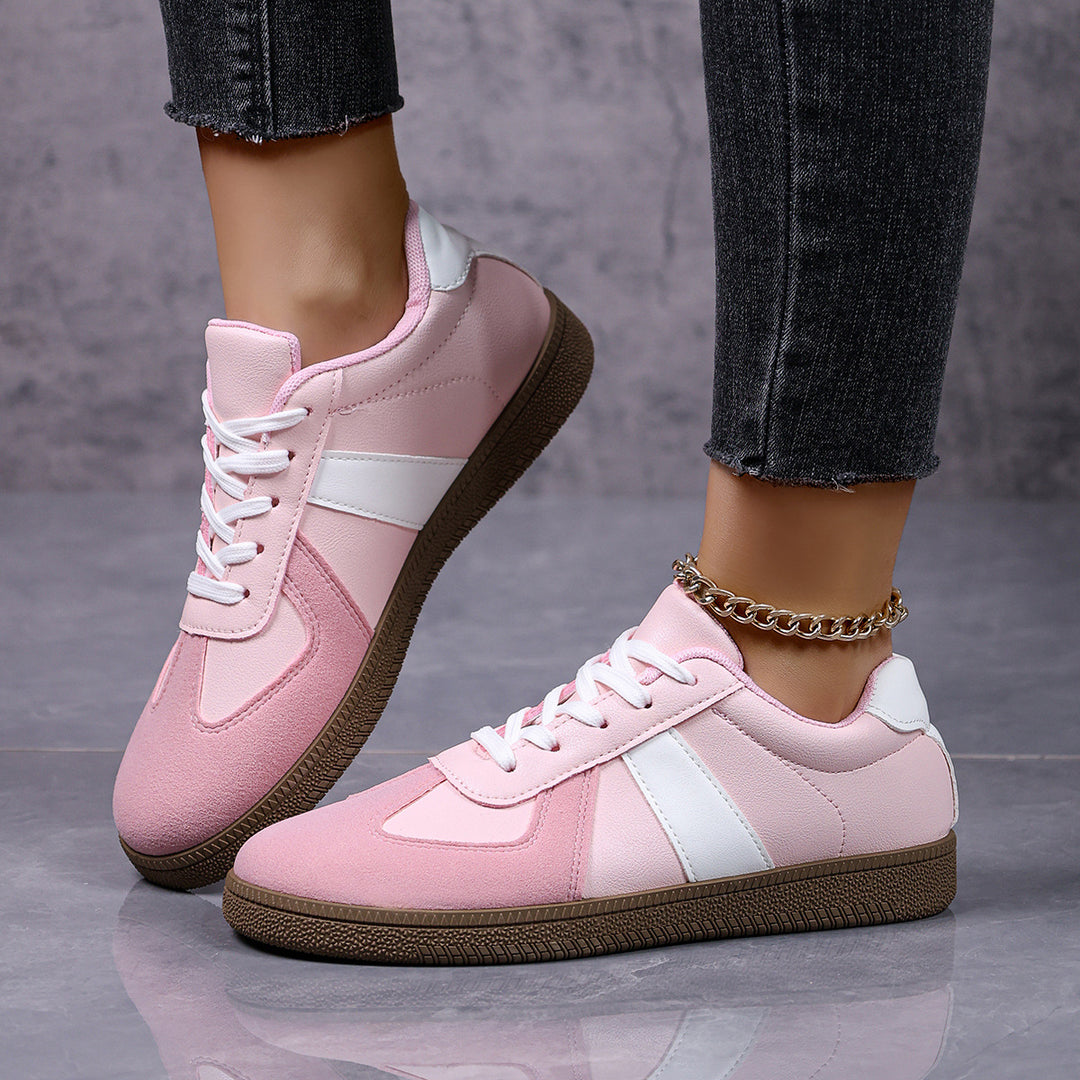Damen modische Freizeitsneaker mit atmungsaktiver Oberflächenstruktur EB