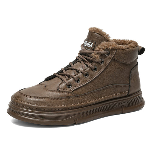 Damen gefütterte Winterboots mit pflegeleichtem Material und isolierender Innensohle EB