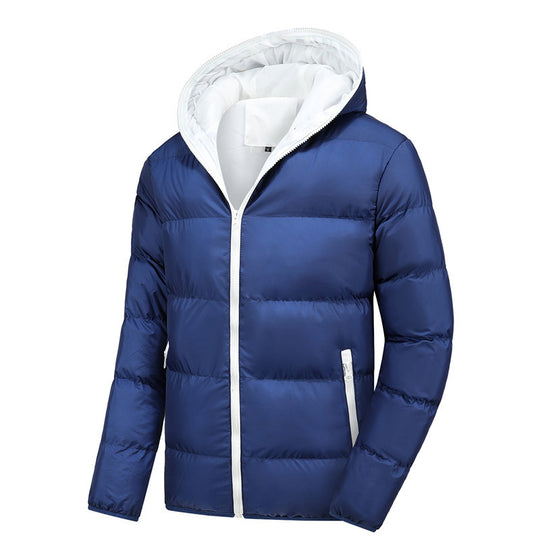 Herren isolierte Daunenjacke mit abnehmbarer Kapuze EB