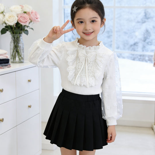 Mädchen Festliche Bluse EB