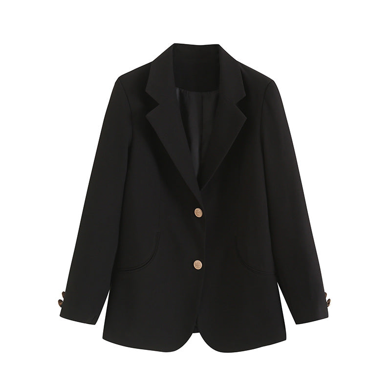Damen elegante Blazerjacke mit strukturiertem Schnitt und praktischen Taschen EB