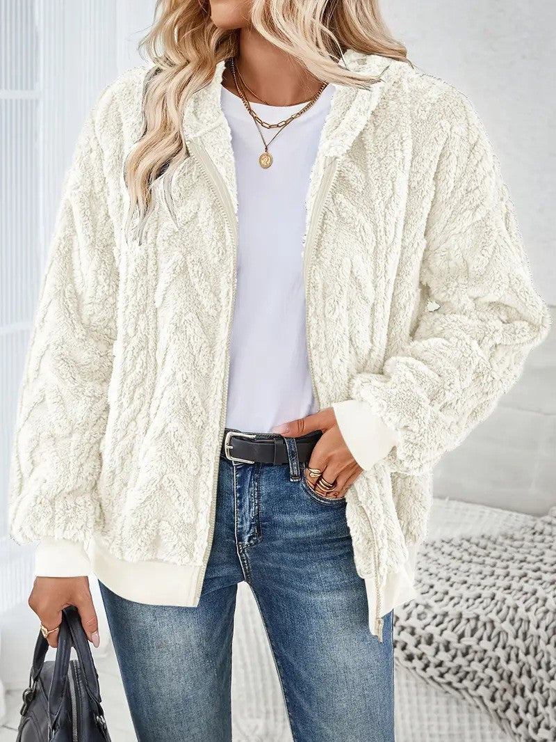 Damen Fleece-Jacke mit Struktur EB