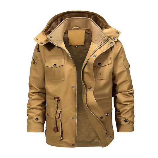 Herren robuste Utility-Jacke mit warmem Innenfutter EB