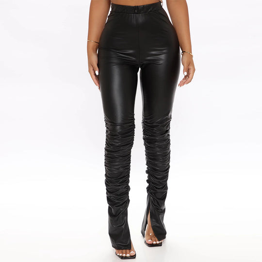 Damen Hochtaillierte Biker hose EB
